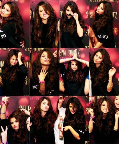 Селена Гомес Dance Tour разные выражения лица