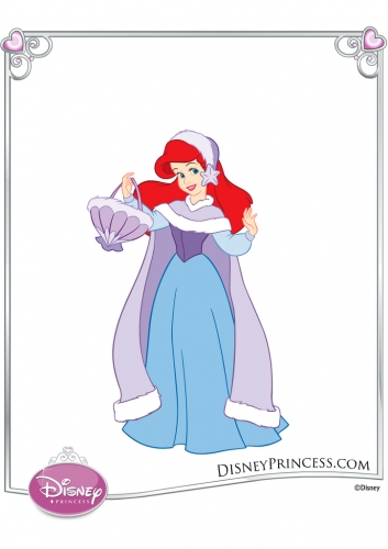 Ариэль в зимнем наряде