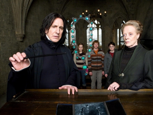 Снейп, МакГонагалл и троица