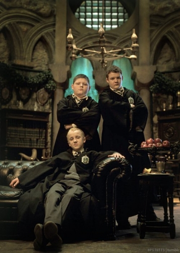 Драко с Креббом и Гойлом