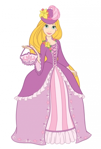 Рапунцель в платье со шляпкой