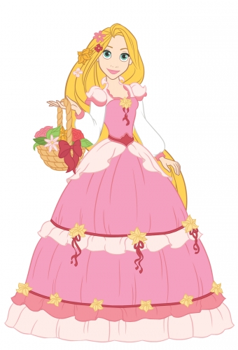 Рапунцель с корзинкой