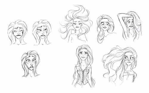 Рапунцель мимика