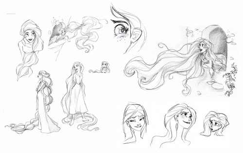 Рапунцель красивые наброски