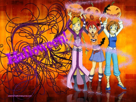 Обои Чародейки Halloween