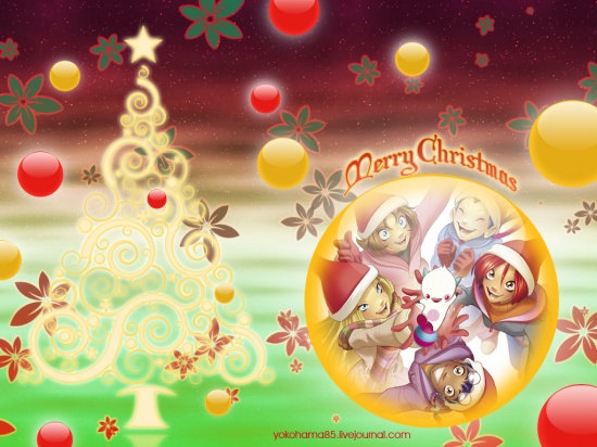 Новогодняя обойка чародейки