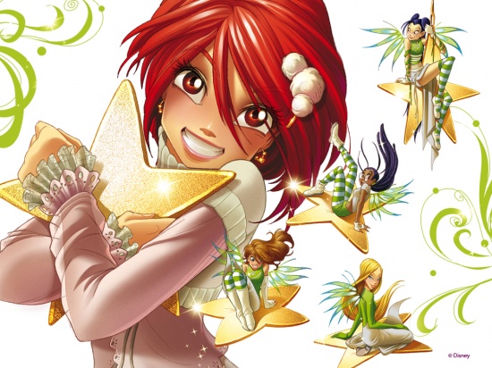 Новогодние обои чародейки/W.i.t.c.h. new year wallpapers