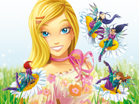 Весенние обои на рабочий стол Витч с Корнелией