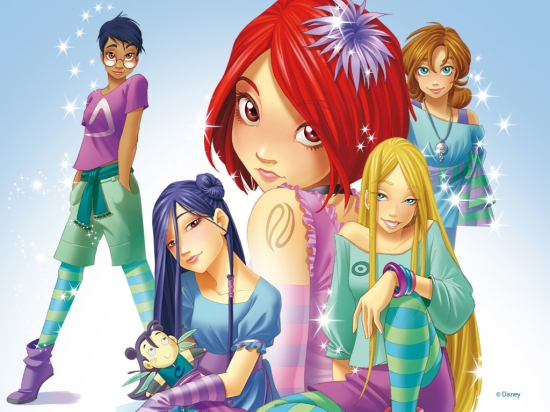 Чародейки все вместе, оригинальные обои на рабочий стол