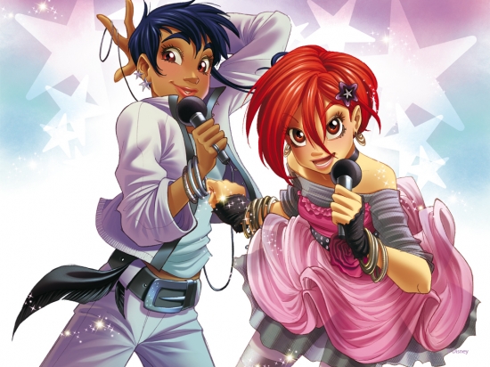 Тарани и Вилл в концертных костюмах, новые обои чародеек