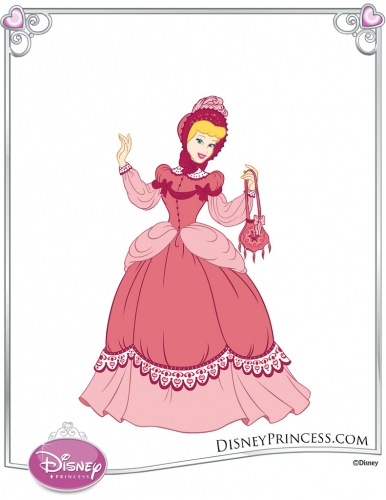 Золушка в розовом платье