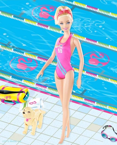 Барби пловчиха