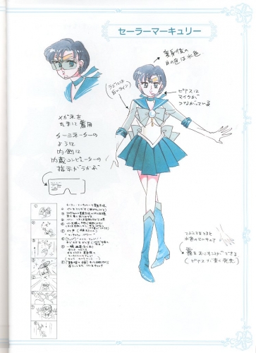 Сейлор Меркурий наброски