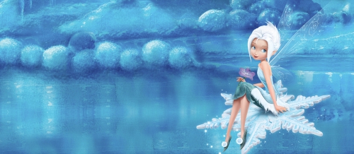 Фея Незабудка на снежинке