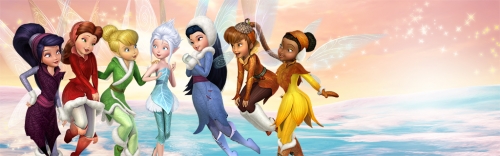 Феи Диснея в зимних нарядах