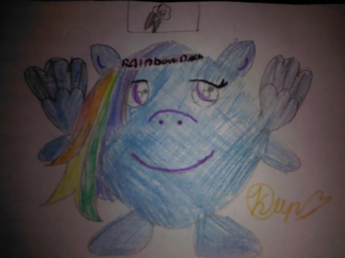 Радуга в виде смешарика