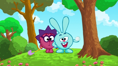 Смешарики картинки Ежик и Крош