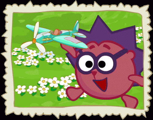 Смешарики картинки Ежик и самолет