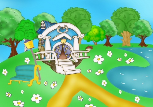 Смешарики картинки - домик лосяша