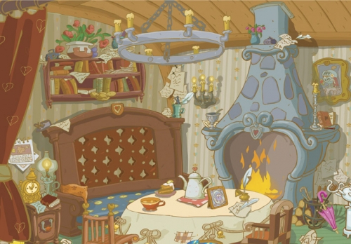 Смешарики картинки комната Бараша