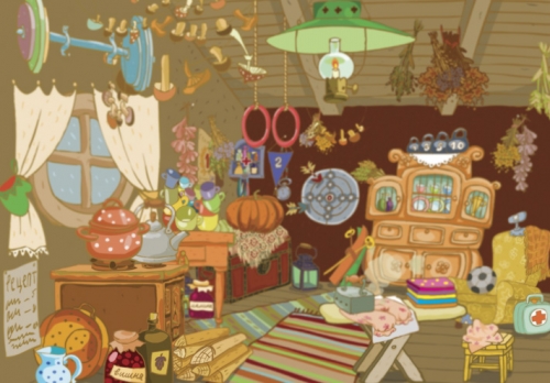 Смешарики картинки комната Совуньи