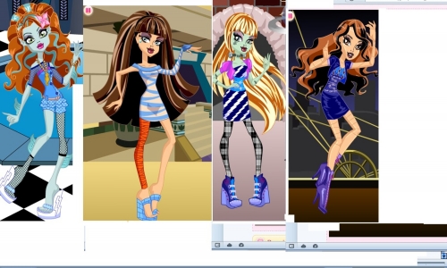 Коллаж Школа Монстров