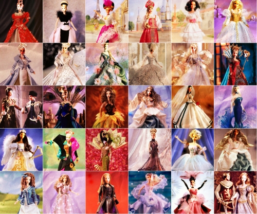 коллаж с Барби