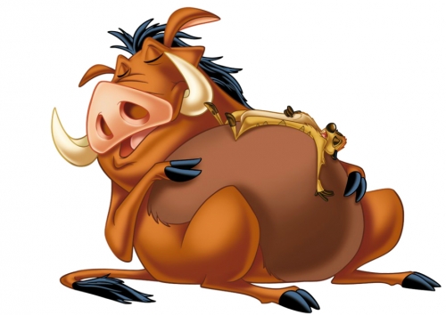 Тимон и Пумба спят