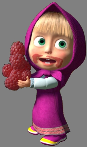 Маша ест малину