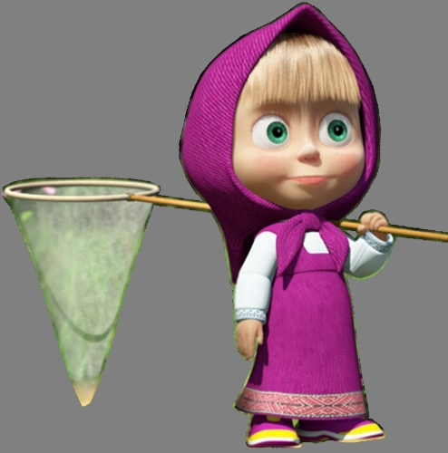 Маша с сачком