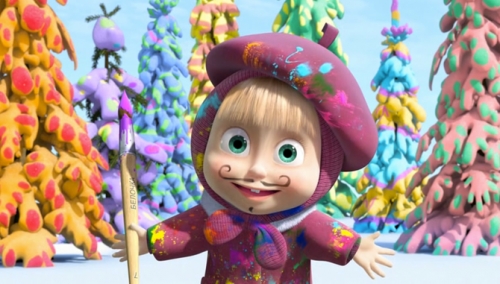 Маша художник, Картина Маслом