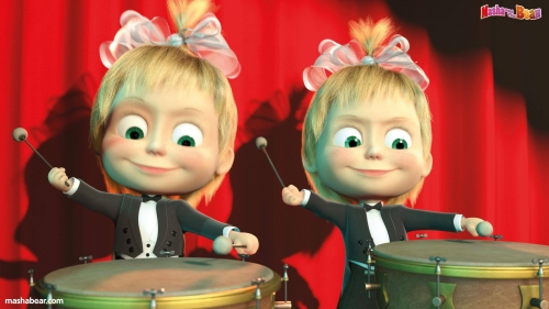 Маша за барабаном