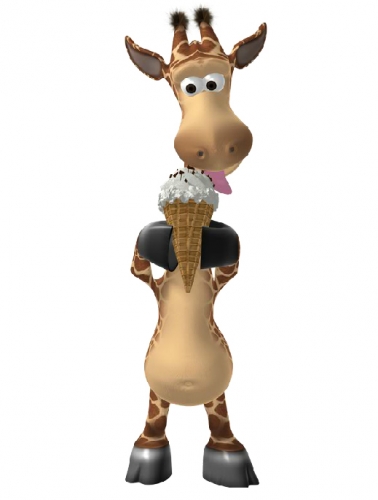 Джина с мороженным