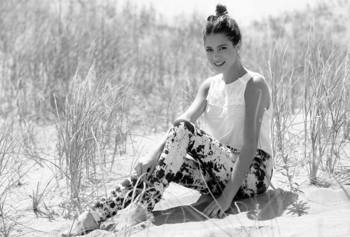 Мартина Штоссель черно-белая фотография