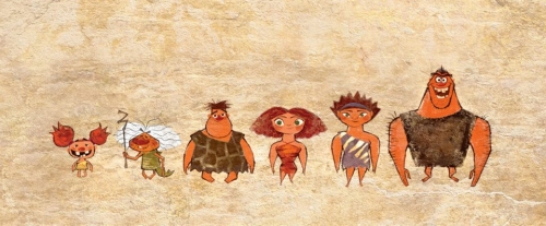 Семейка Крудс, доисторические люди