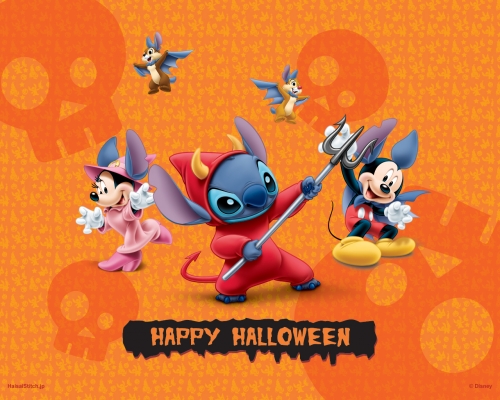 Стич и хэллоуин