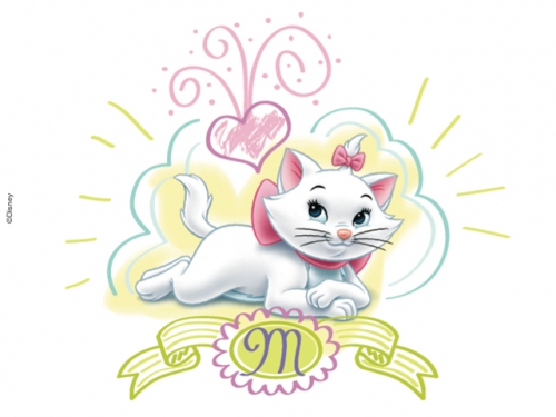 Кошка Мари с розовым бантиком