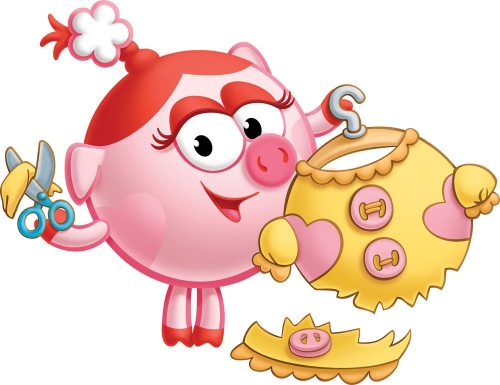 Нюша делает платье