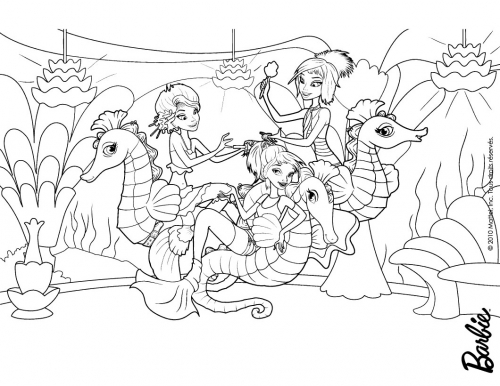 Русалки расчесывают волосы