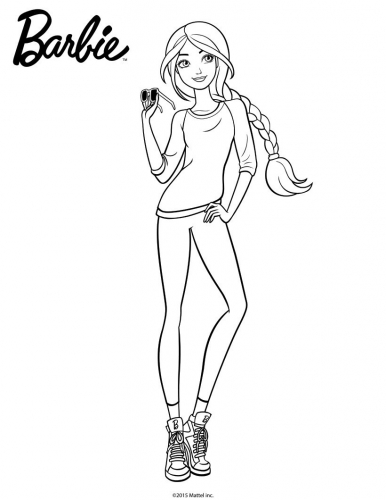 Барби с косичкой