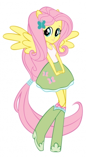 Equestria Girls Флаттершай с хвостиком