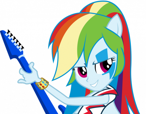 Радуга, Девушки Эквестрии Rainbow Rocks