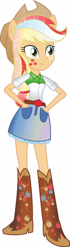 Радужная Эплджек, Девушки Эквестрии