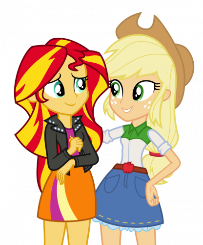 Эпплджек поддерживает Сансет Шиммер