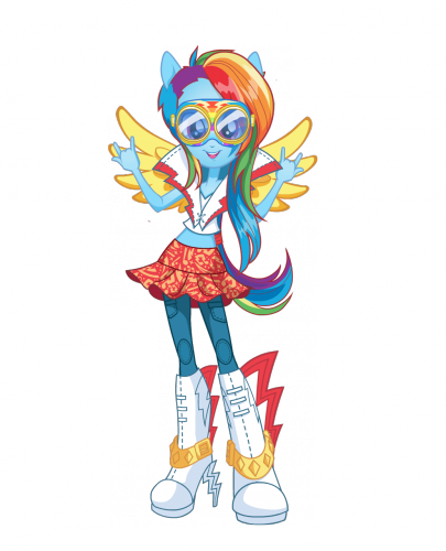 Девушки Эквестрии Радужный Рок Радуга Дэш