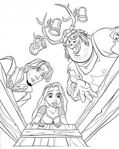 Раскраски Рапунцель
