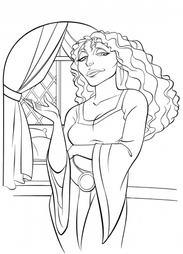 Раскраска матушка Готель