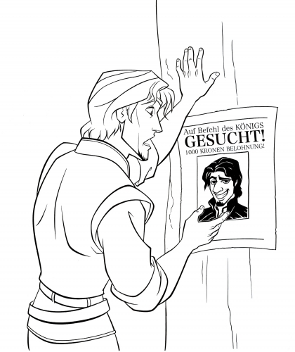 Раскраска Флин и его неудачный портрет