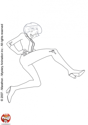 Раскраски Тотали Спайс, Алекс Шпионка