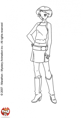 Раскраски Тотали Спайс, Алекс